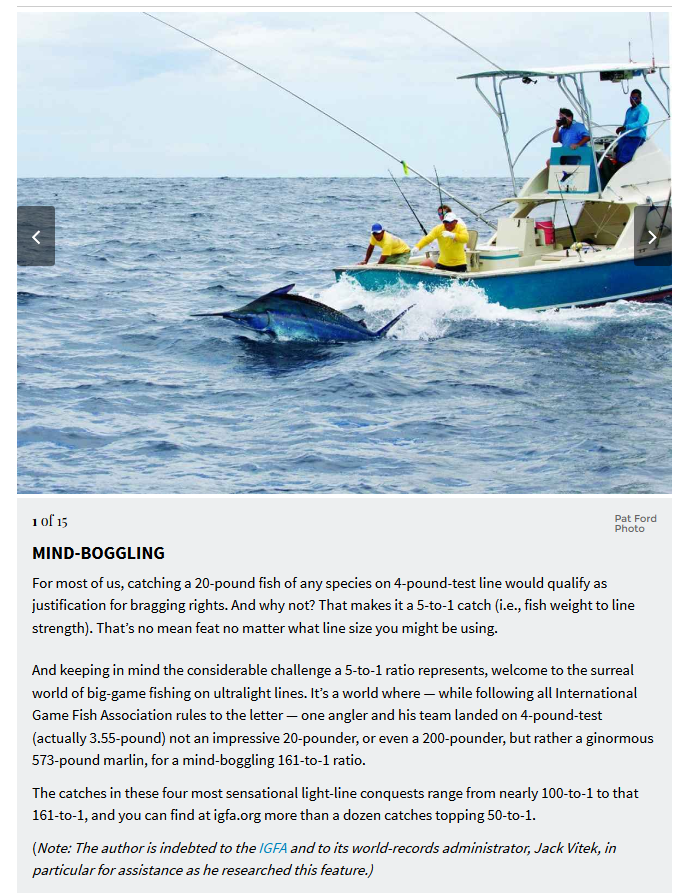 Huge marlin world-record catches on ridiculously thin lines-team-work