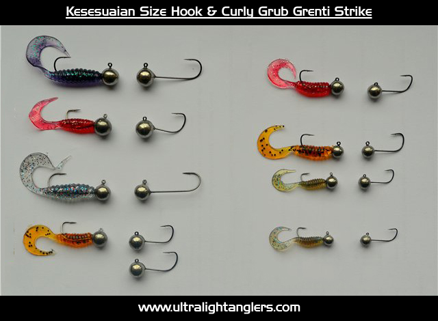 Kesesuaian-Size-Hook-&-Curly-Grub-Grenti-Strike