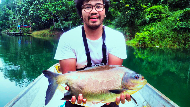 When your friend told prepare UL fishing but have big fish #daiwa  #ultralightfishing #fishing 